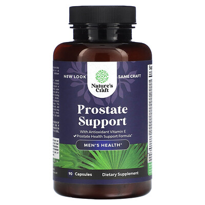 

Natures Craft Prostate Support, для мужского здоровья, 90 капсул