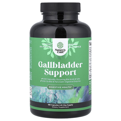 Nature's Craft Gallbladder Support, 180 Capsules