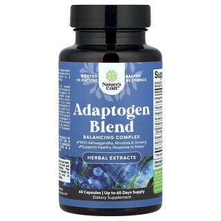 Nature's Craft, Amestec adaptogen, 60 capsule