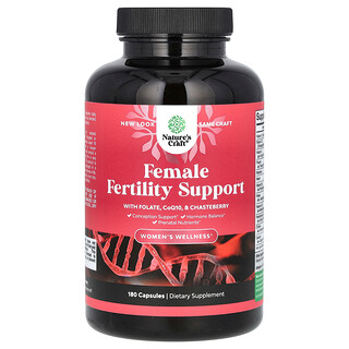 Nature's Craft, Bienestar de la mujer, Refuerzo para la fertilidad femenina, 180 cápsulas