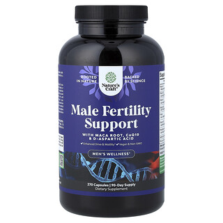 Nature's Craft, Suporte à Fertilidade Masculina, 270 Cápsulas