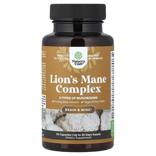 Nature's Craft Lion's Mane Complex, 30 Capsules