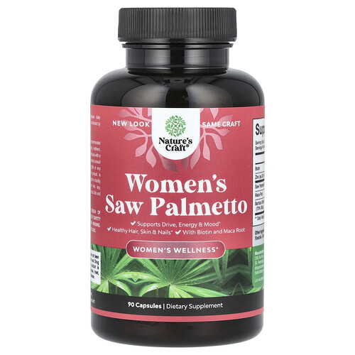 Nature's Craft, Women's Saw Palmetto, 90 Capsules