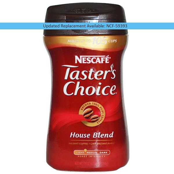 Nescafé, Taster's Choice, растворимый кофе, House Blend, 7 унций (198 г) (Discontinued Item) 
