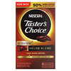 Taster's Choice, Instant Coffee, House Blend, Light/Medium, 6 Packets, 0.1 oz (3 g) Each