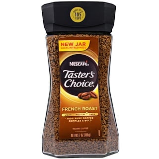 Nescafé, Taster's Choice, Pulverkaffee, French Roast, 7 oz (198 g)