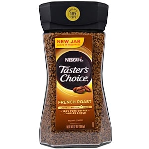 Отзывы о Нескафе, Taster's Choice, Instant Coffee, French Roast, 7 oz (198 g)