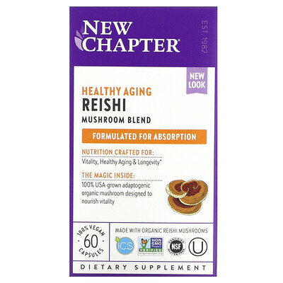 

New Chapter, Reishi, 60 Vegan Capsules