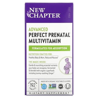 New Chapter, 어드밴스드 Perfect Prenatal 종합비타민, 식물성 정제 192정