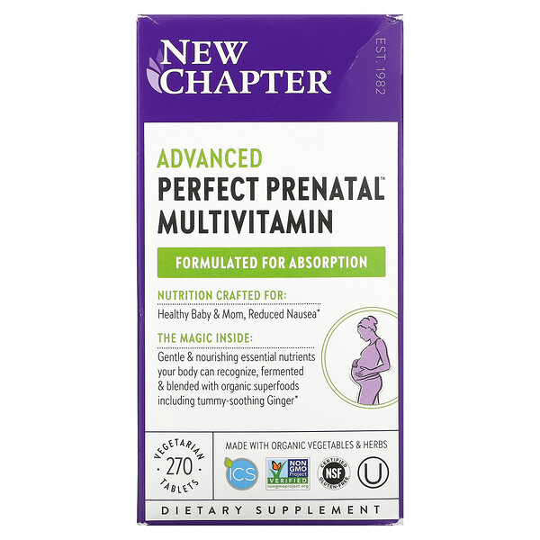 Perfect Prenatal, Vollwert-Multivitamin, 270 pflanzliche Tabletten