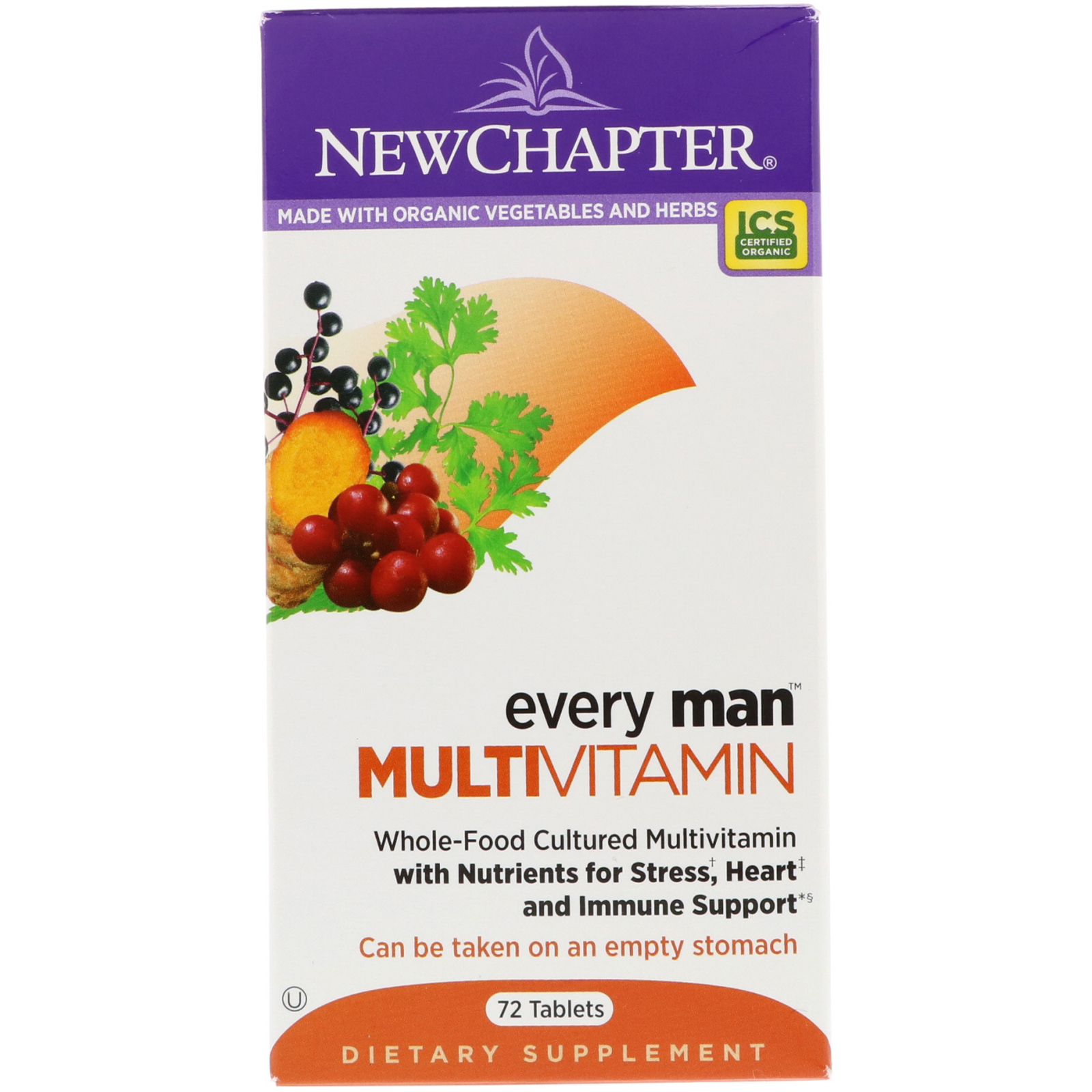 New Chapter, Every Man Multivitamin, 72 Tablets - iHerb