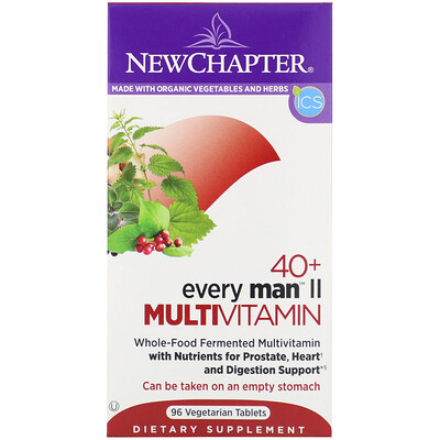 

40+ Every Man II Multivitamin, 96 Vegetarian Tablets