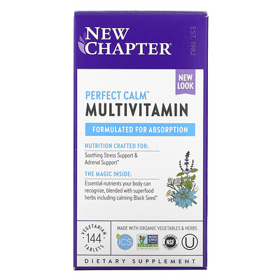 New Chapter Perfect Calm Multivitamin, 144 Vegetarian Tablets
