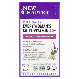 نيو شابتر‏, قرص واحد يوميًا ، متعدد الفيتامينات Every Woman's ™ ، +40 ، 48 قرصًا نباتيًا