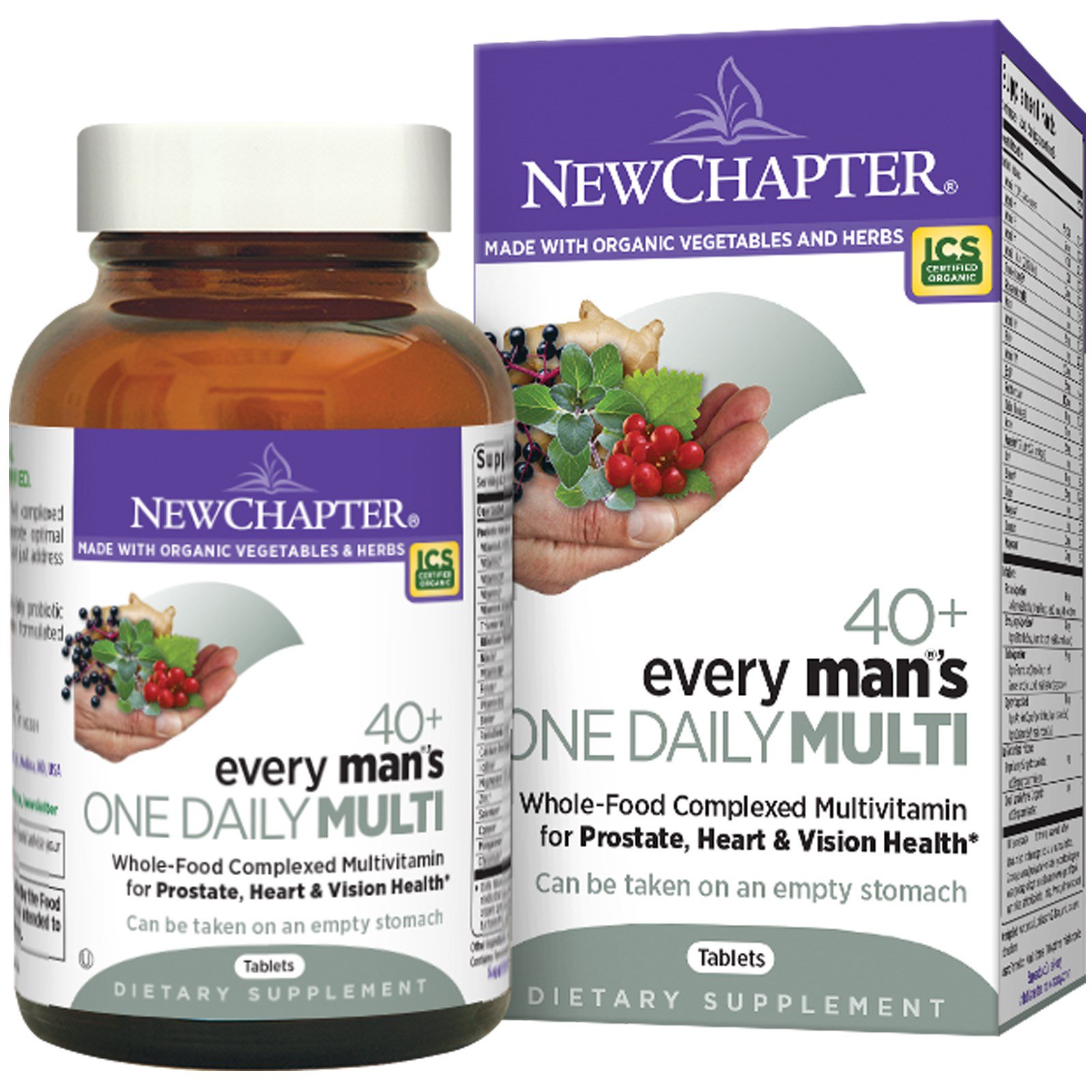 New Chapter, 40+ ежедневный комплекс мультивитиминов для мужчин, 48 таблеток