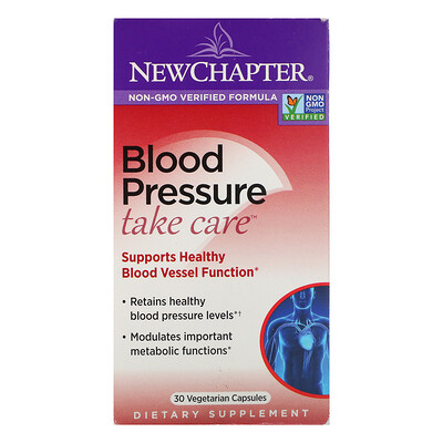 

New Chapter Blood Pressure, Take Care, 30 Vegetarian Capsules