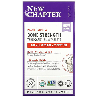 

New Chapter, Bone Strength Take Care, 60 Vegetarian Slim Tablets