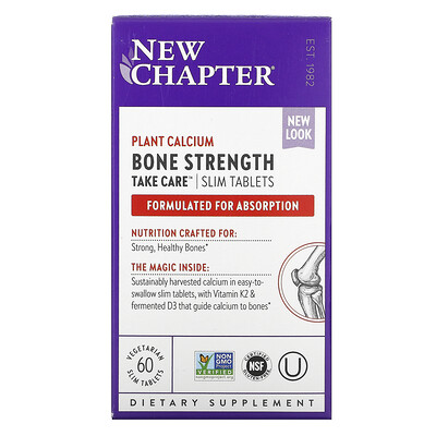 New Chapter Bone Strength Take Care, 60 Vegetarian Slim Tablets