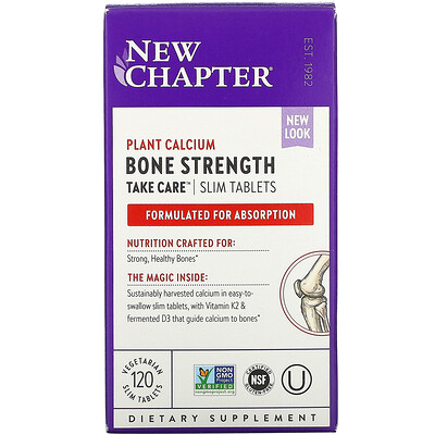 New Chapter Bone Strength Take Care, 120 тонких вегетарианских таблеток