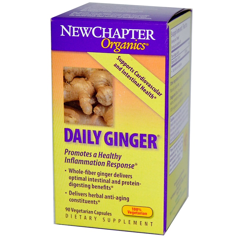 New Chapter, Organics, Daily Ginger, 90 Veggie Caps iHerb