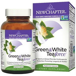 Отзывы о Нью Чэптэ, Green & White Tea Force, 60 Veggie Caps