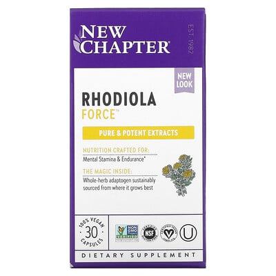 New Chapter Rhodiola Force 30 Vegan Capsules