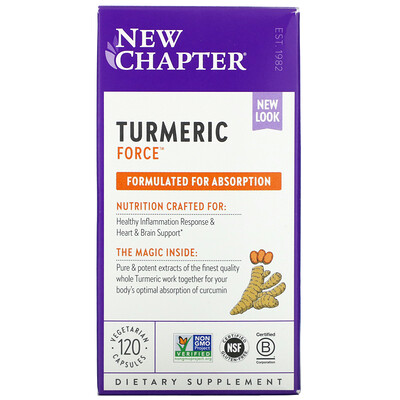 New Chapter Turmeric Force, 120 Vegetarian Capsules