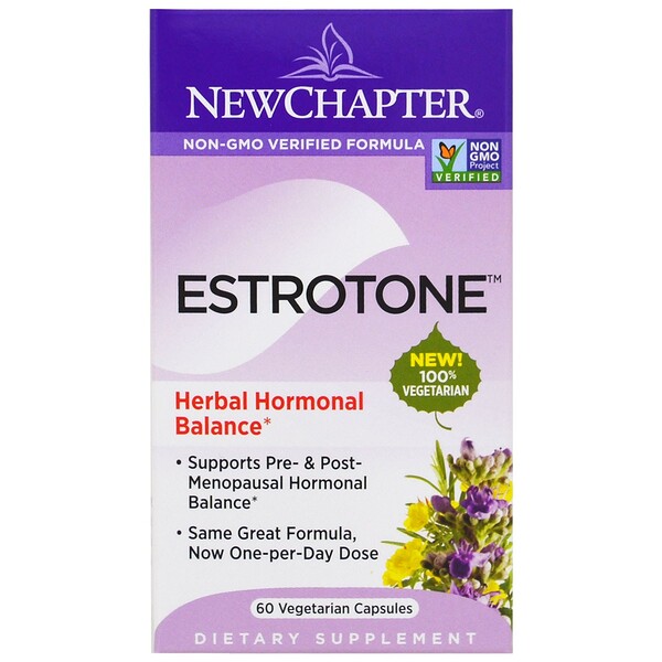 New Chapter, Эстротон, 60 вегетарианских капсул