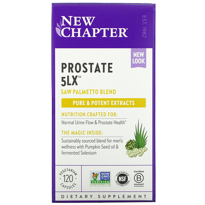 New Chapter Prostate 5LX, 120 Vegetarian Capsules