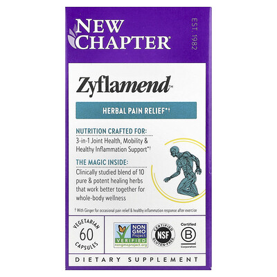 New Chapter, Zyflamend™, 60 cápsulas vegetales