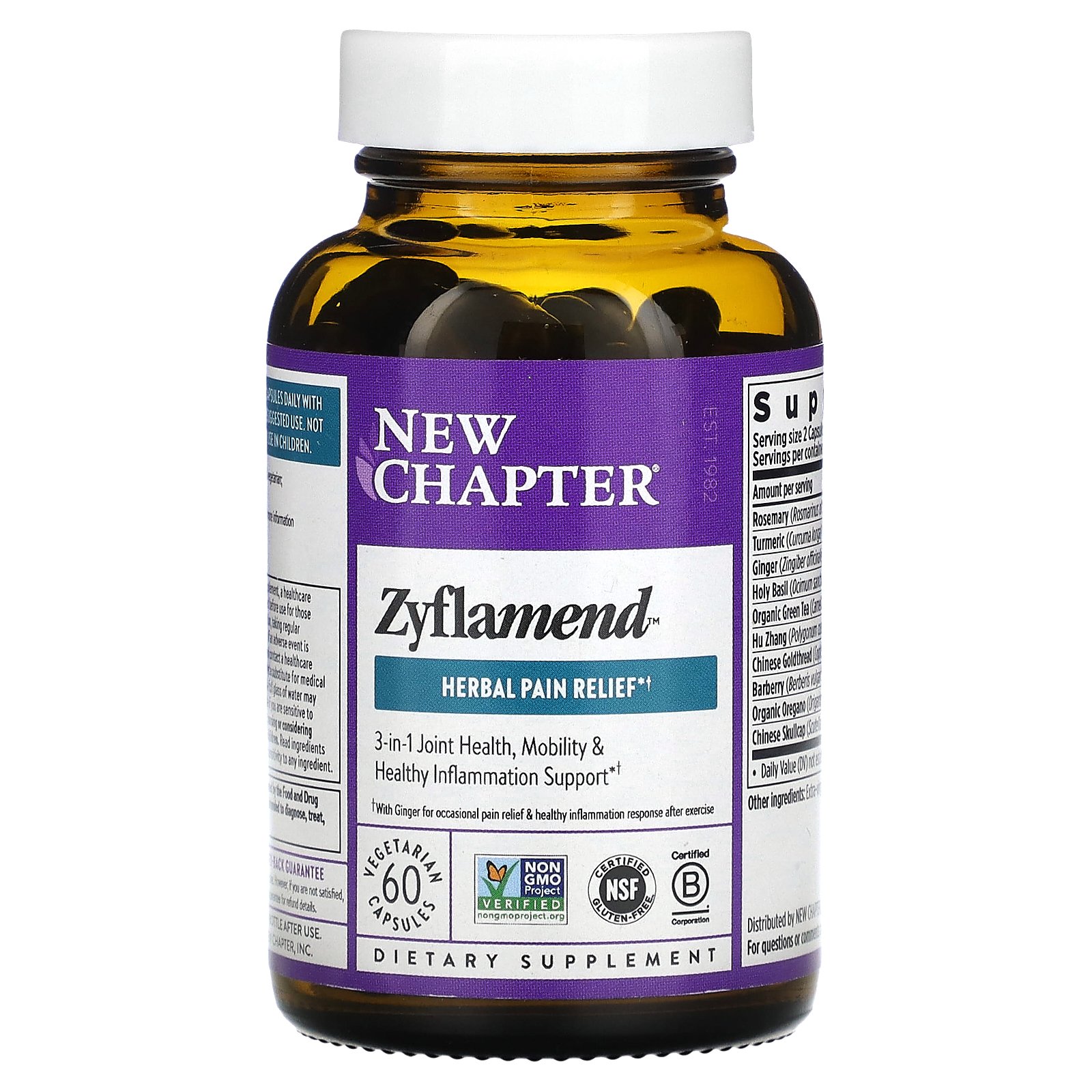 New Chapter Zyflamend 60 Vegetarian Capsules 8831