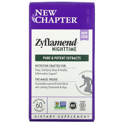 New Chapter Zyflamend Nighttime, 60 Vegetarian Capsules