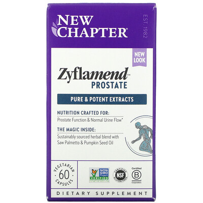 

New Chapter Zyflamend Prostate 60 Vegetarian Capsules