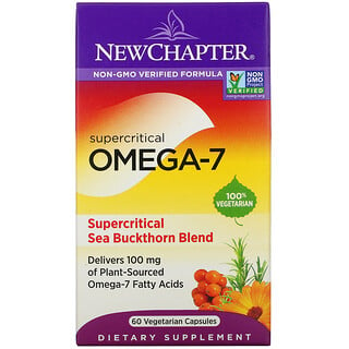 New Chapter, 超临界 Omega-7，60 粒素食胶囊