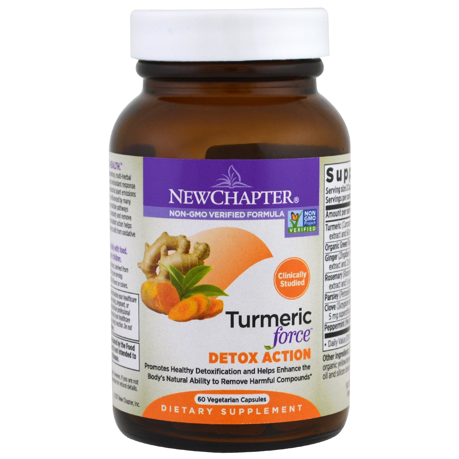 New Chapter, Turmeric Force Detox Action, 60 Veggie Caps iHerb