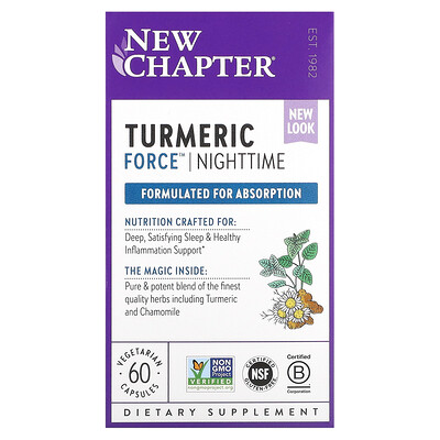 

New Chapter Turmeric Force Nighttime 60 Vegetarian Capsules