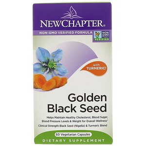 Купить New Chapter, Golden Black Seed, 60 вегетарианских капсул  на IHerb