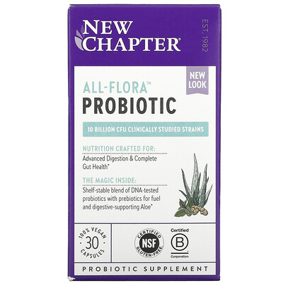 New Chapter Probiotic All-Flora, 30 Vegan Capsules