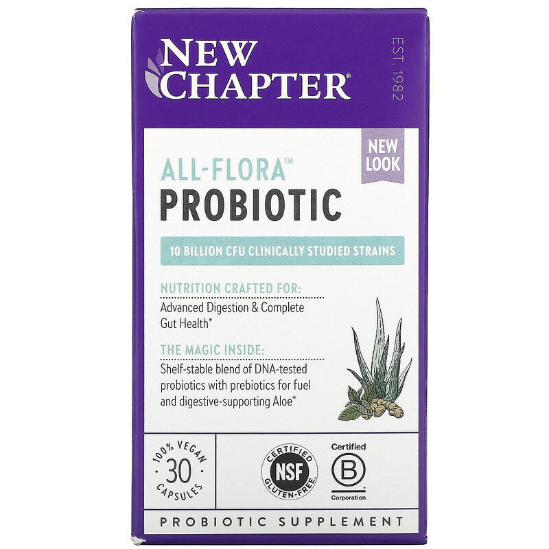 New Chapter, AllFlora Probiotic , 30 Vegan Capsules iHerb