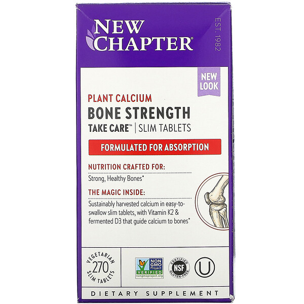 New Chapter, Bone Strength Take Care, starke Knochen, 270 vegetarische Slim-Tabletten
