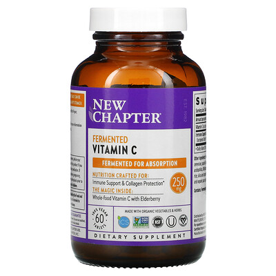 

New Chapter Fermented Vitamin C, 60 Vegan Tablets