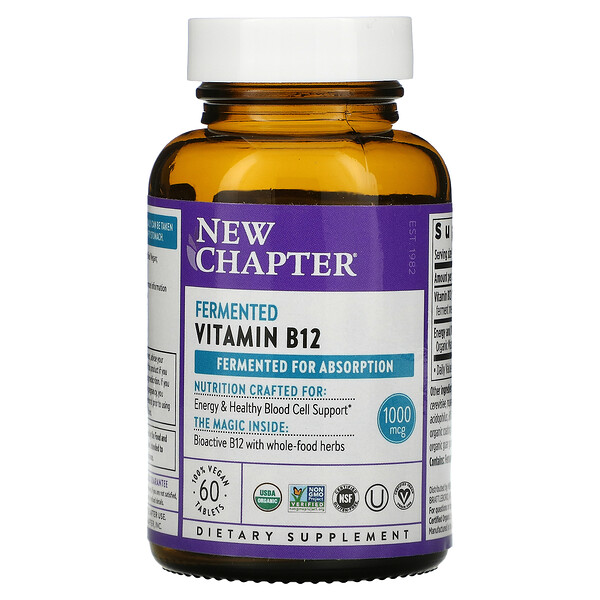 Fermented Vitamin B12, 60 Vegan Tablets