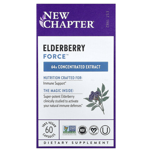 New Chapter Elderberry Force™, 60 Vegan Capsules