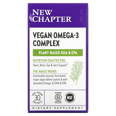 

New Chapter Vegan Omega-3 Complex 30 Vegan Softgels