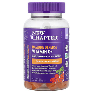 New Chapter, Immune Defence Vitamin C+, Citrus, 60 Gummies