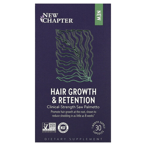 New Chapter, Hair Growth & Retention, 30 Capsules