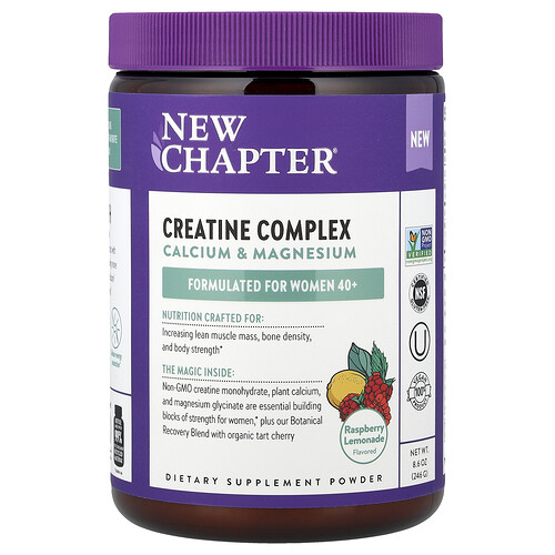 New Chapter, Creatine Complex For Women 40+, Raspberry Lemonade, 8.6 oz (246 g)