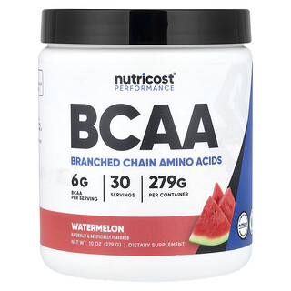 Nutricost, Performance, BCAA, Watermelon, 10 oz (279 g)