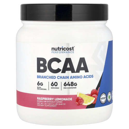 Nutricost, Performance, BCAA, Limonada de frambuesa, 648 g (1,4 lb)