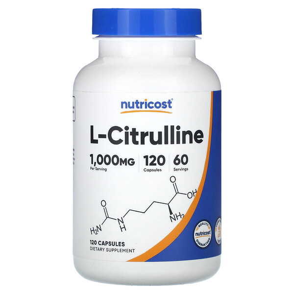 Nutricost L-Citrulline, 120 Capsules (500 mg per Capsule)